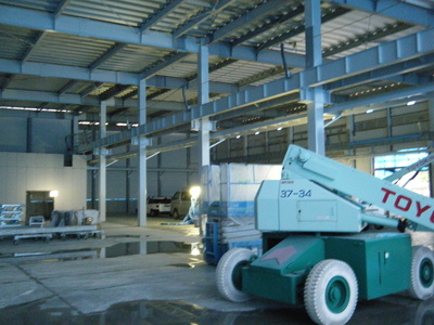 愛知県小牧市の工場建替え、屋根工事
