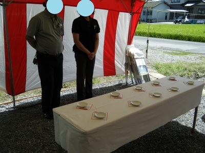 一宮市の共同住宅の地鎮祭