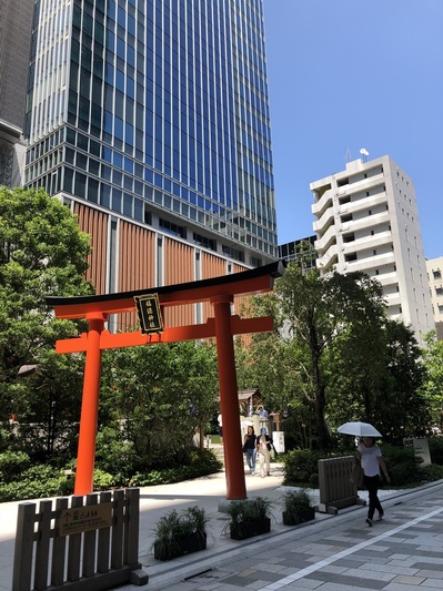 夏の東京散策、コレド室町、三越前