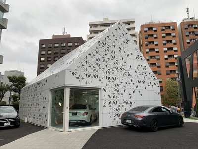 メルセデスミー東京　建築　散策　未来の家　電気自動車