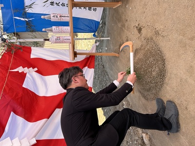 愛知県扶桑町、歯科医院の建替え、建築設計、暮石建築事務所、地鎮祭